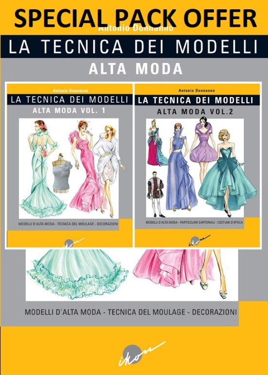 Set La Tecnica Dei Modelli Alta Moda vol.1 + vol.2