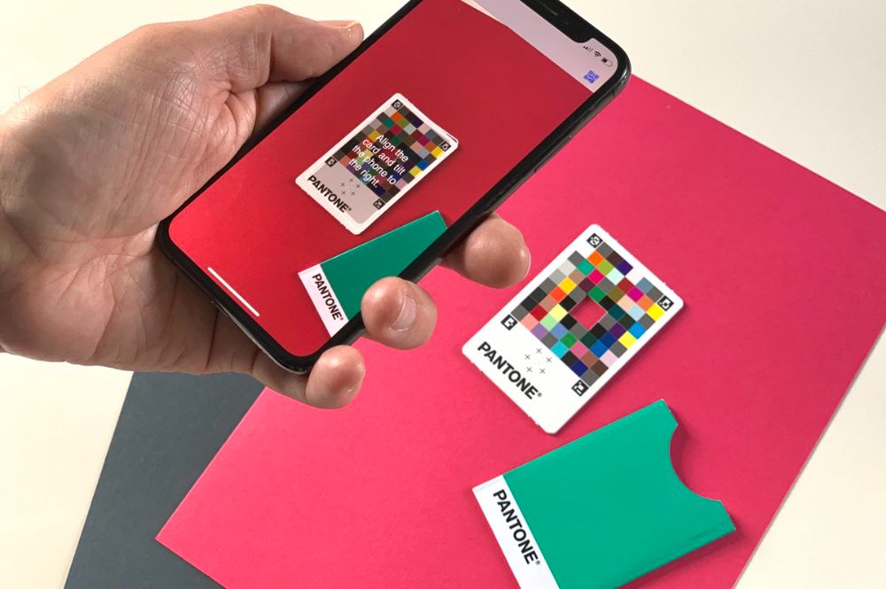 pantone color match card