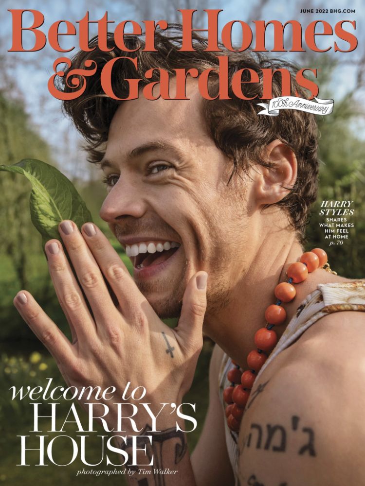 Better Homes & Gardens June 2022 Harry Styles