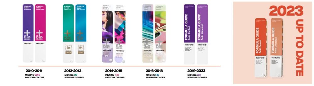 COLOURS FOR PANTONE FORMULA GUIDES ! ARE YOU UPDATED?