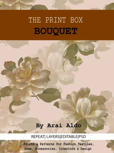 Print Box Bouquet of Flowers & Placement Prints & Patterns Book