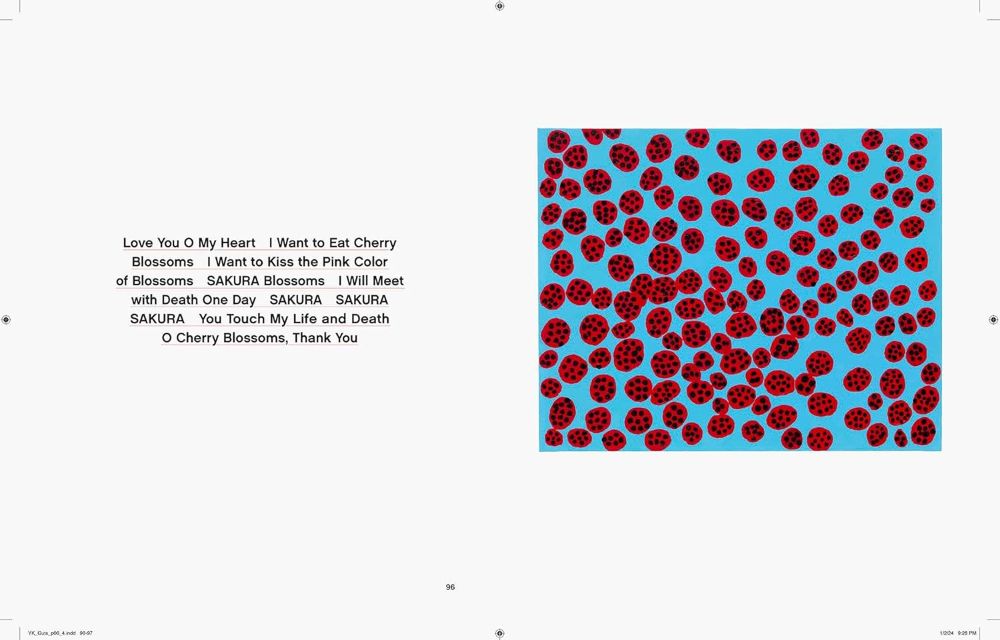 yayoi kusama i spend each day embracing flowers