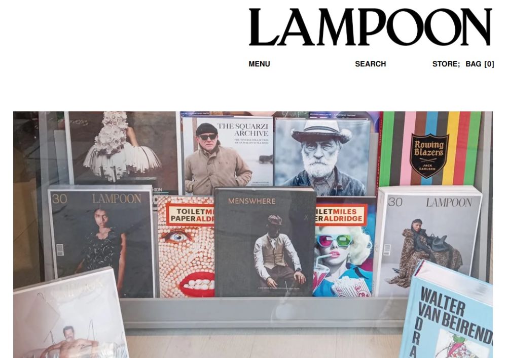 Lampoon: Fashion Room: International Fashion Magazines & Books in Florence